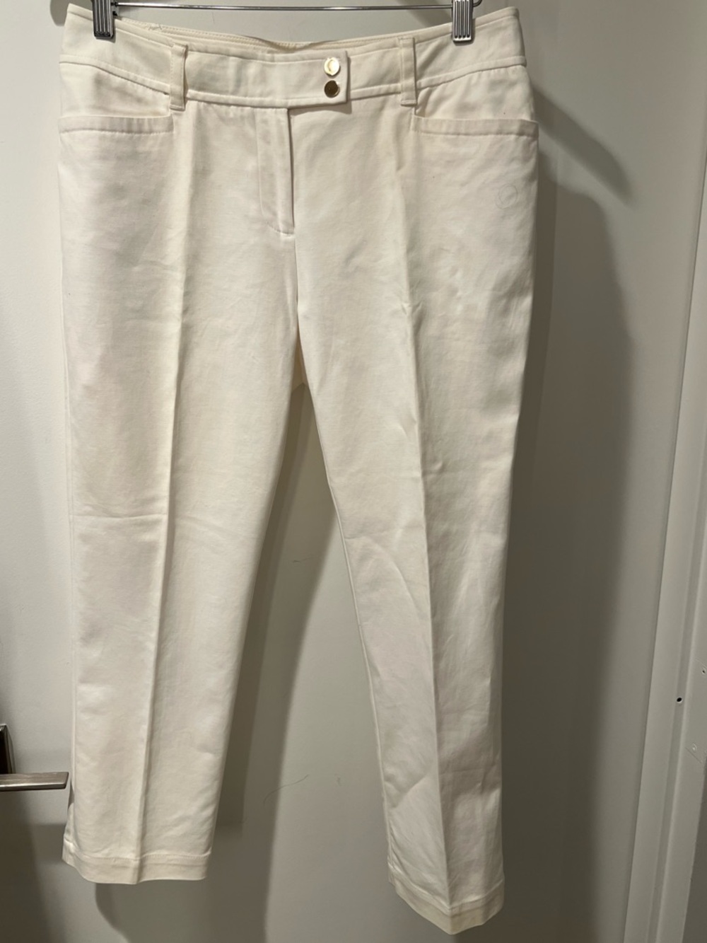 Charter Club Cream Slim Cropped Ankle Jeans women size 8 - Picture 2 of 7